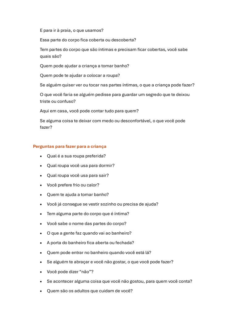 Página do material Situações e frases para usar durante o jogo